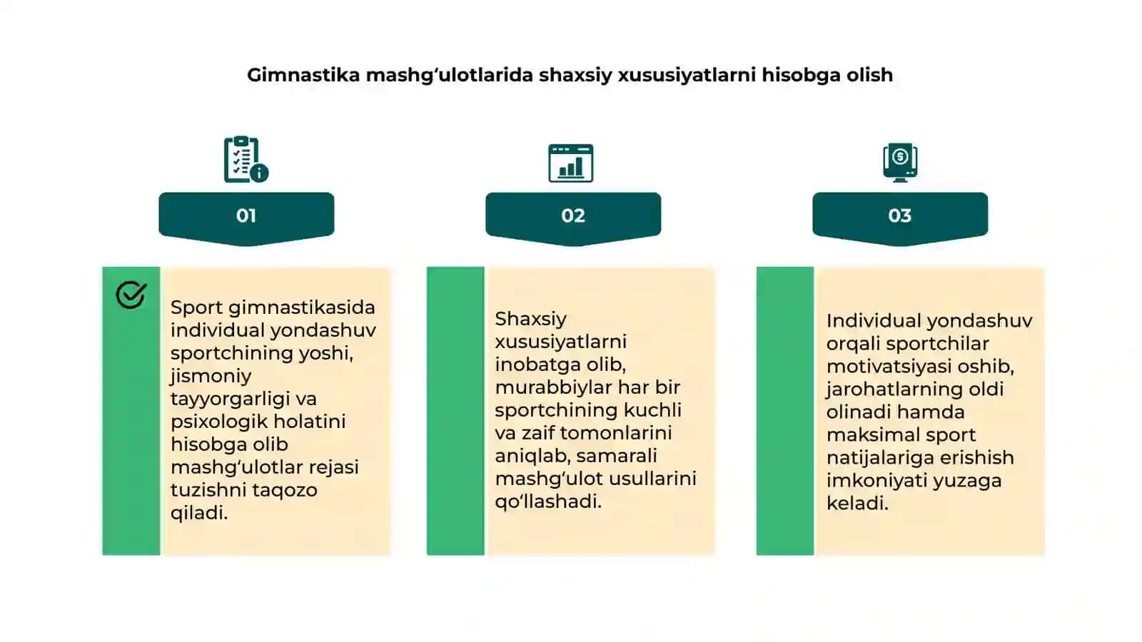 Sport gimnastikasida individual yondashuvni tashkil etish 4