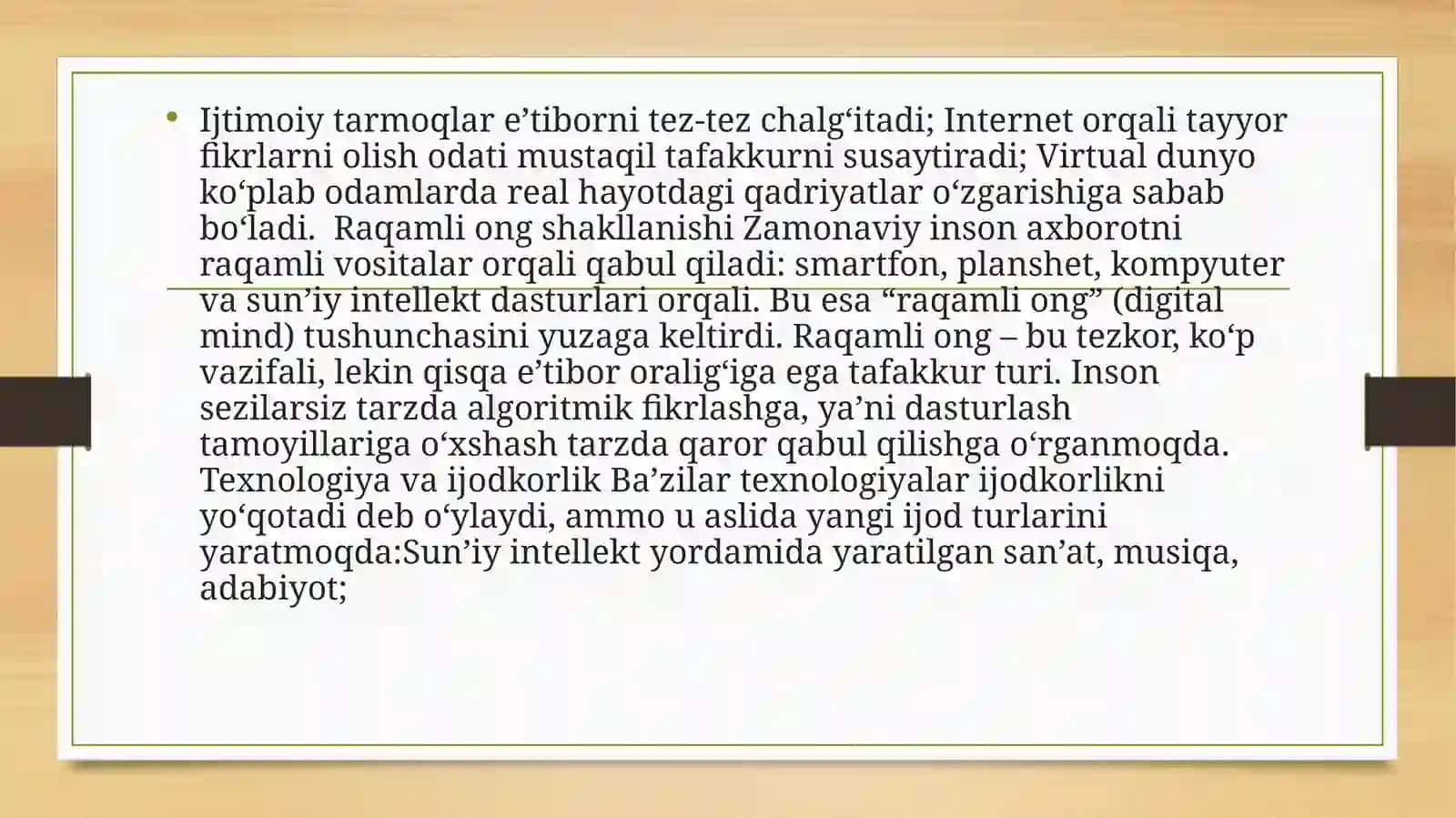 Texnologiya va zamonaviy ong 4