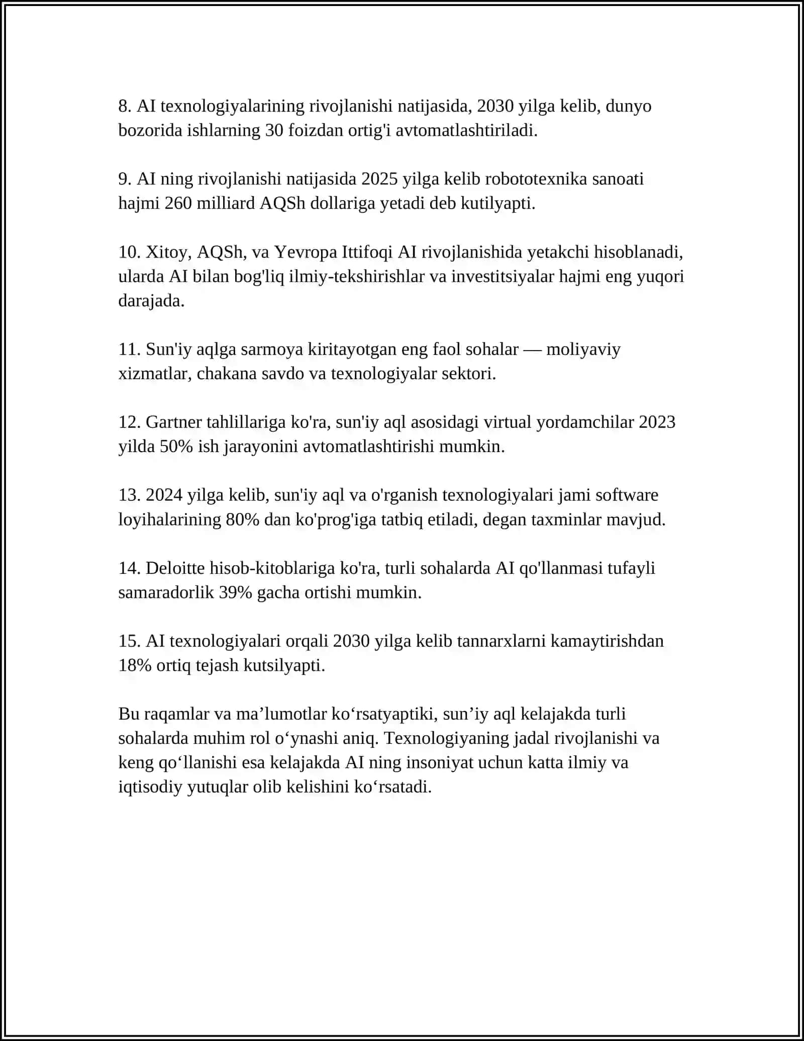 FUTUROLOGIYA KELAJAK KONTURLARI 2024-2025-o'quv yili 4