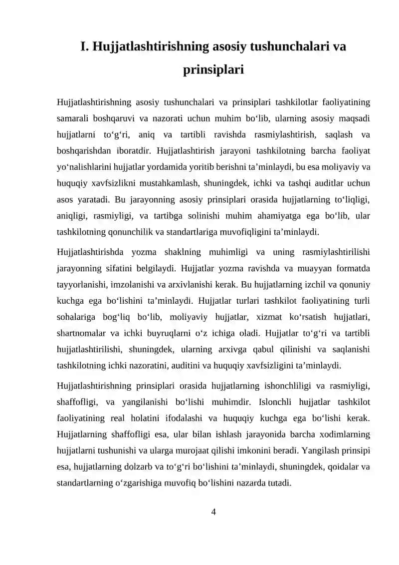 Hujjatlashtirish va inventarizatsiya 4