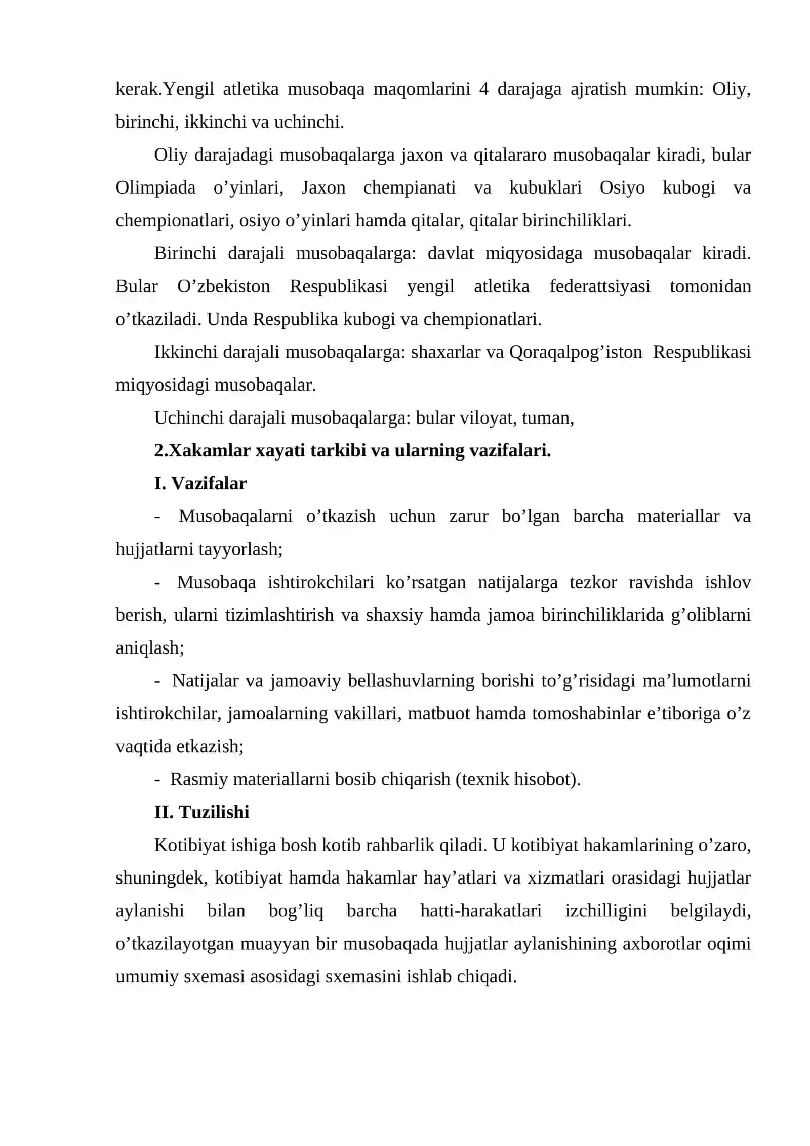 Ta`lim muassalarida yengil atletika mashg'ulotlarini tashkil qilish va o'tkazish 4