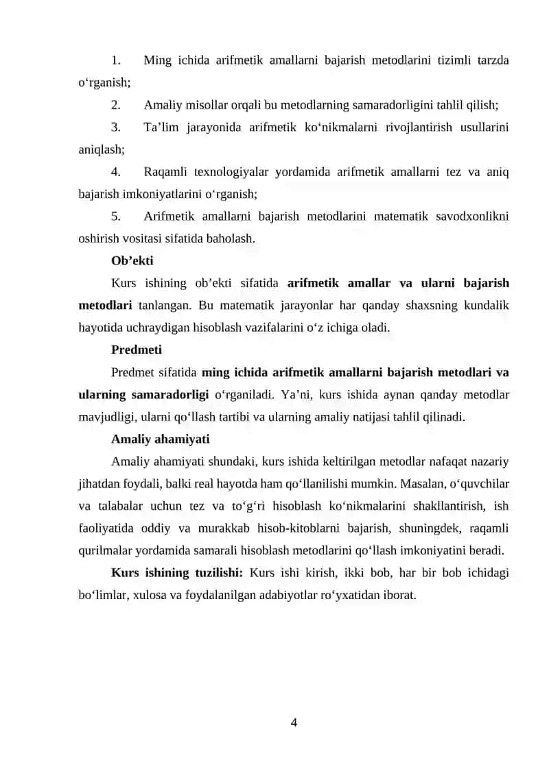 Ming ichida arifmetik amallarni bajarish metodlari 4