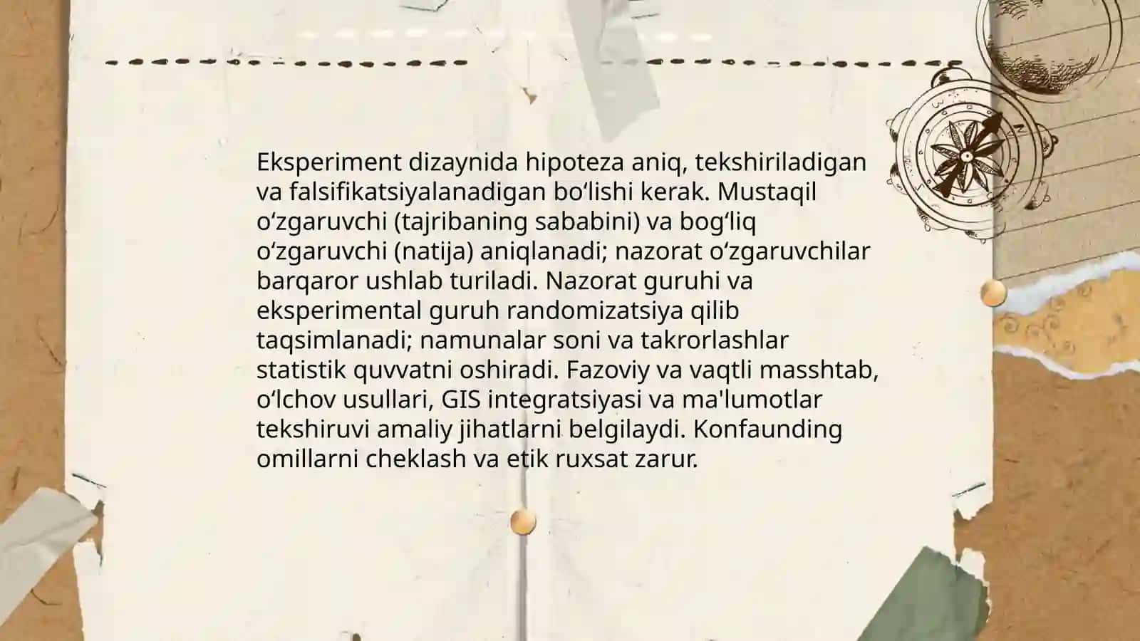 Geografik eksperiment usullari: nazariy va amaliy jihatlari 4