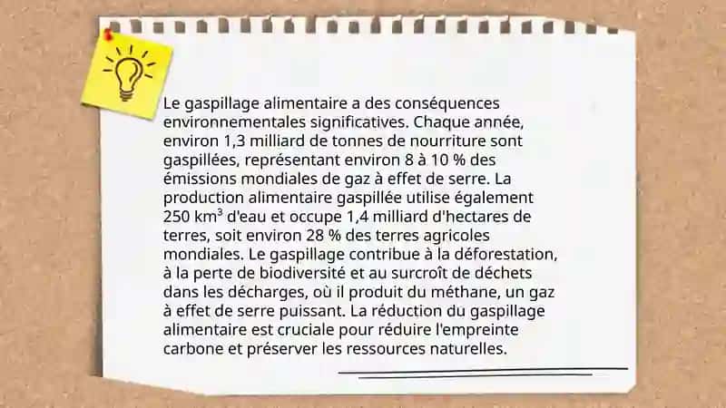 Le gaspillage alimentaire 4