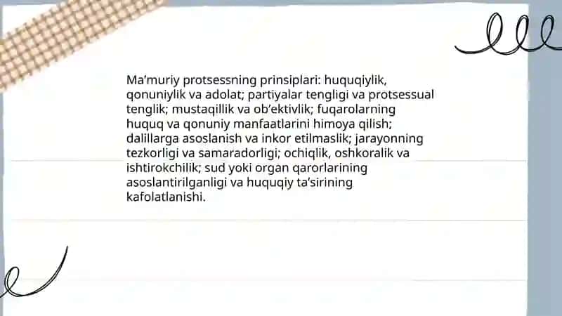 Maʼmuriy protsess 4