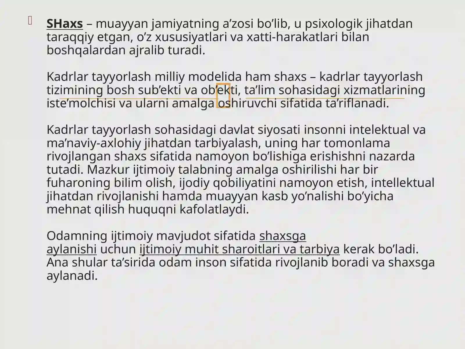 Shaxs rivojlanishida yuzaga kelishi mumkin bo‘lgan muommolar 4