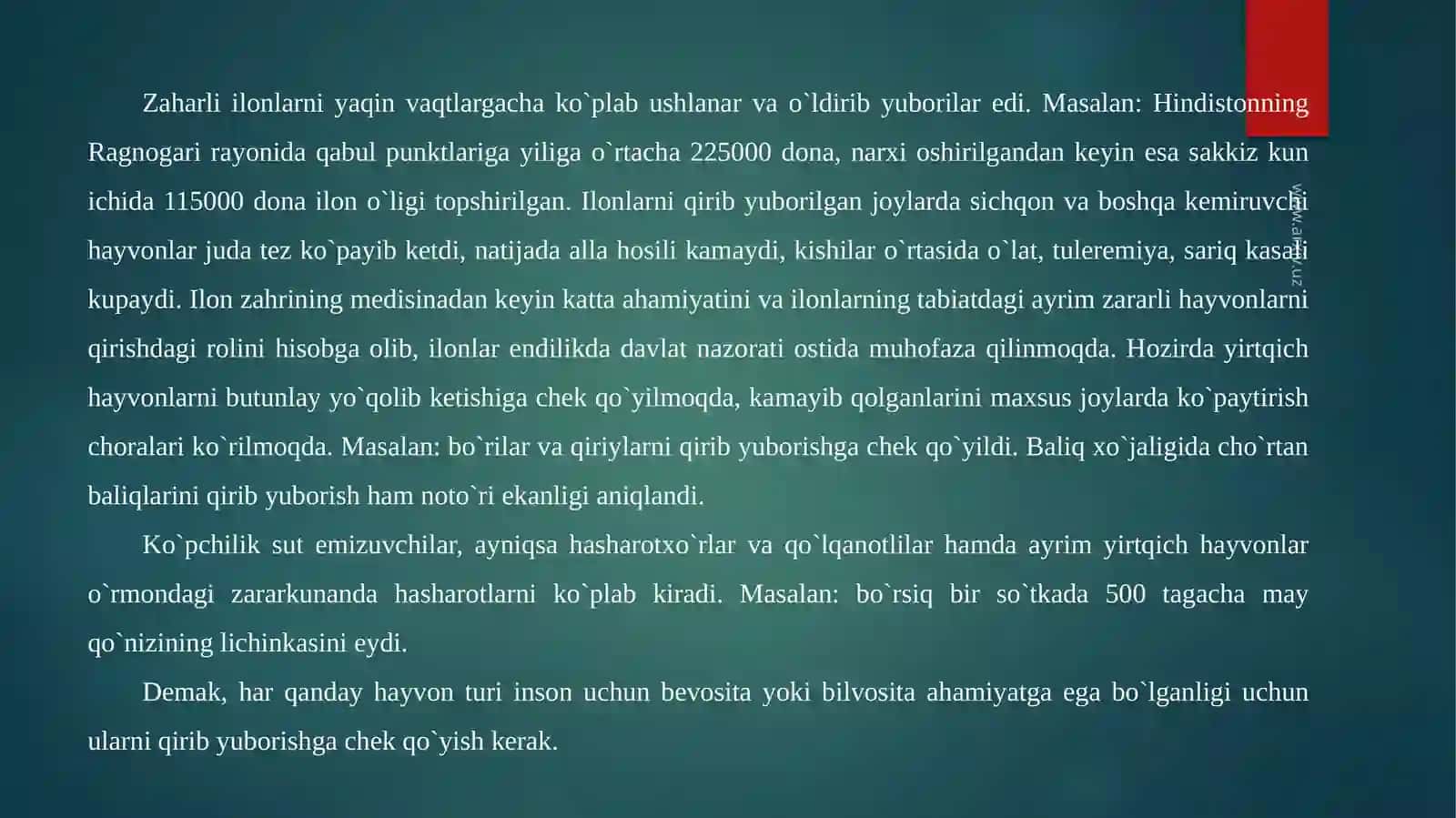 Biosferavahordalihayvonlarningundatutgano`rni 4