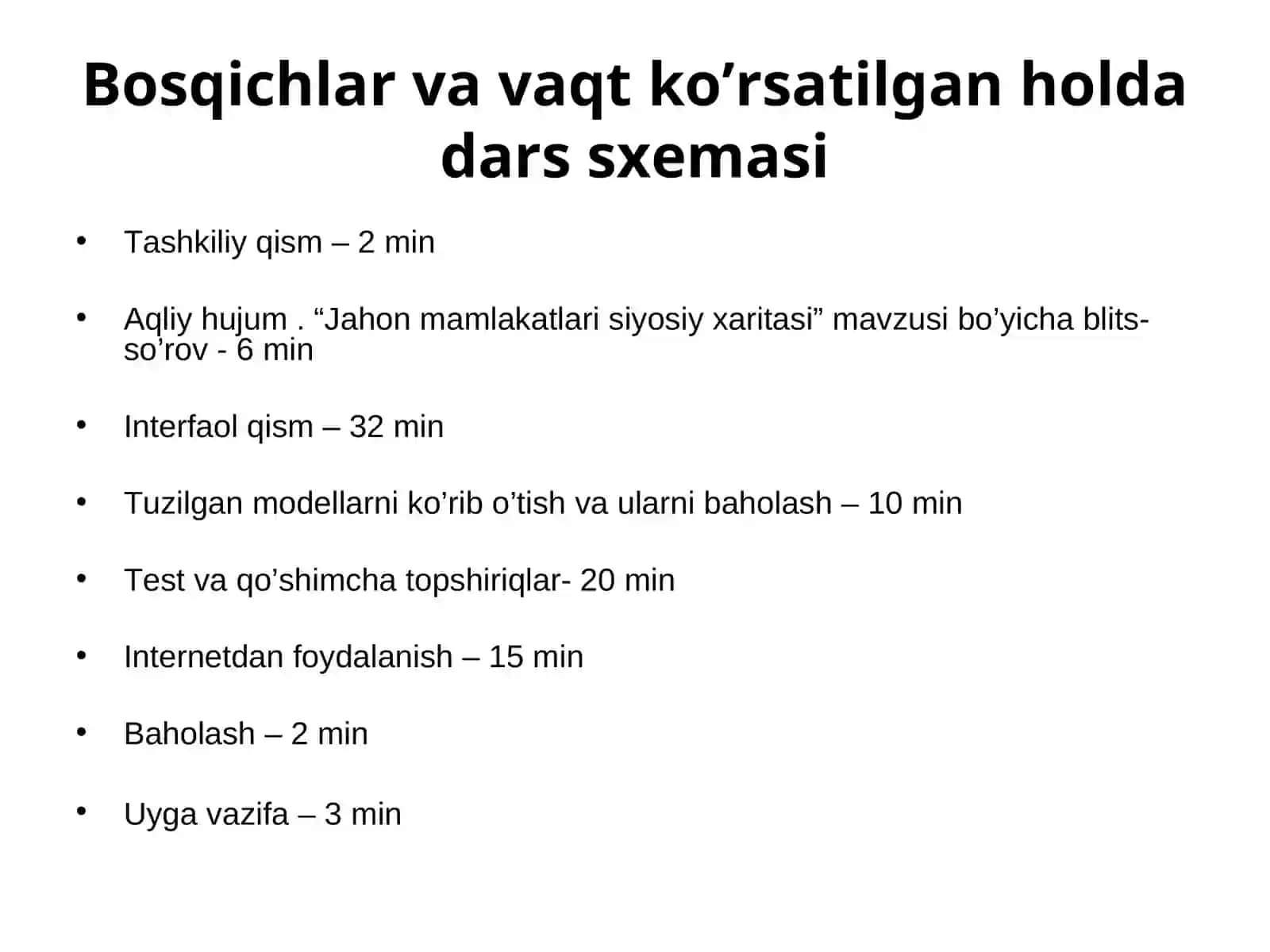 Dunyoning siyosiy xaritasi(ochiq dars) 4