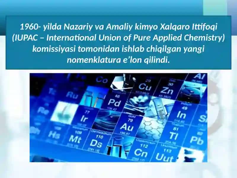Alkanlarning xalqaro nomenklatura bo'yicha nomlanishi 4