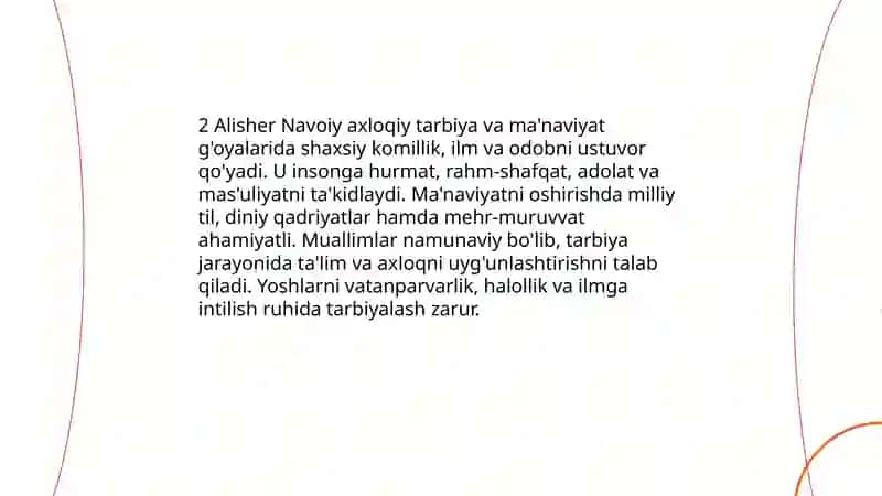 Alisher Navoiyning pedagogik qarashlari 4