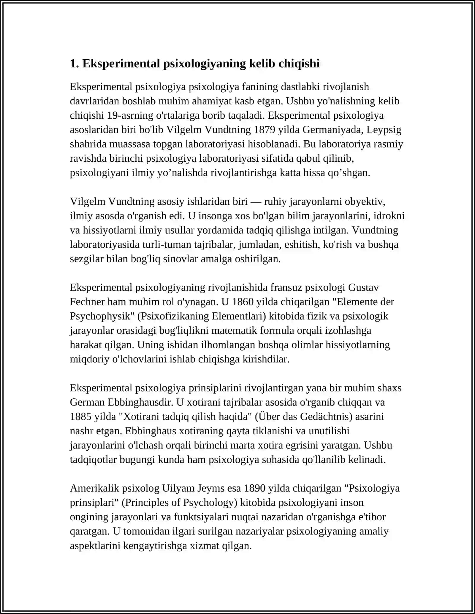 UMUMIY PSIXOLOGIYADA EKSPERIMENTAL METODINING RIVOJLANISHI 4