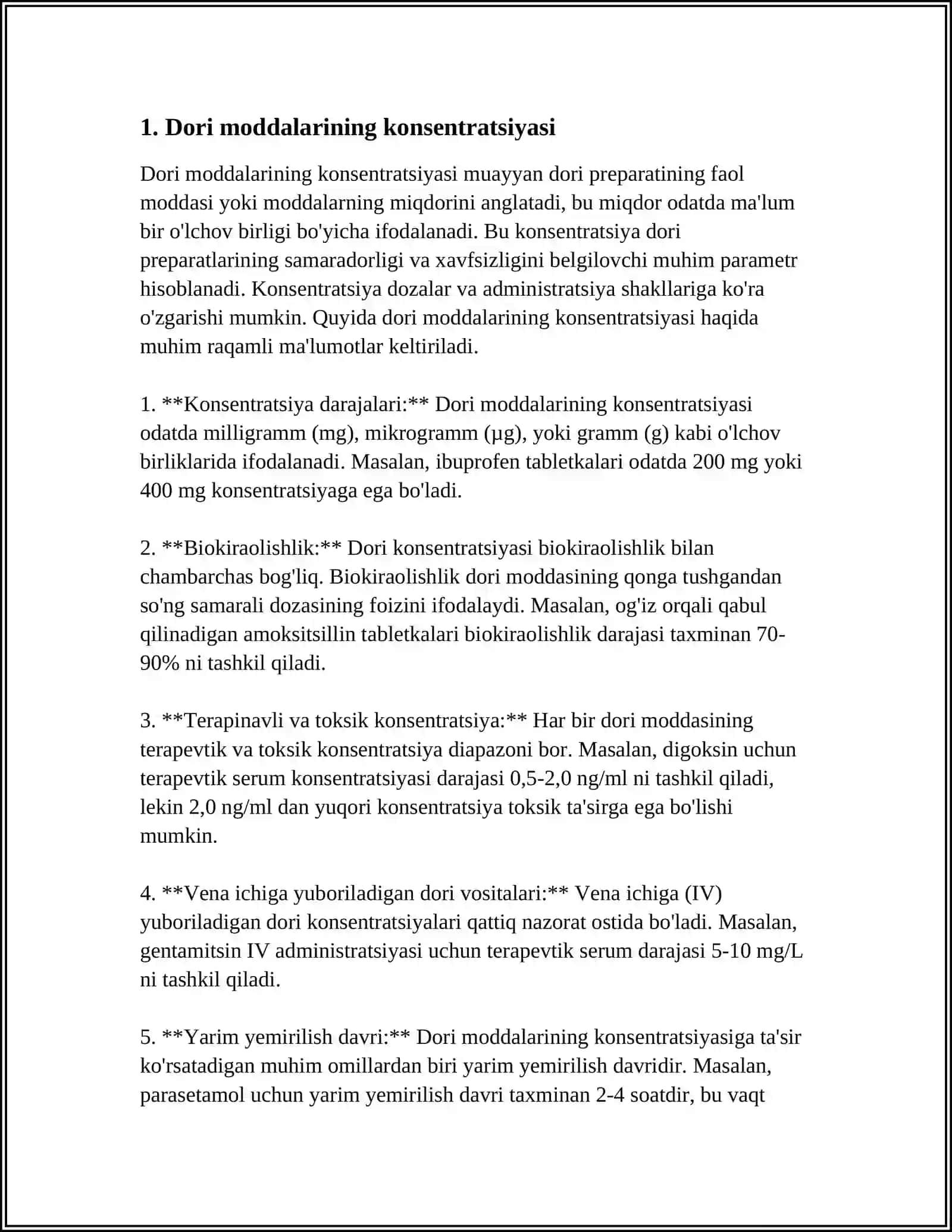 ORGANIZMDAGI DORI KONSENTRATSIYASIYASINI ANIQLASHDA INTEGRAL XISOB TADBIQLARI 4