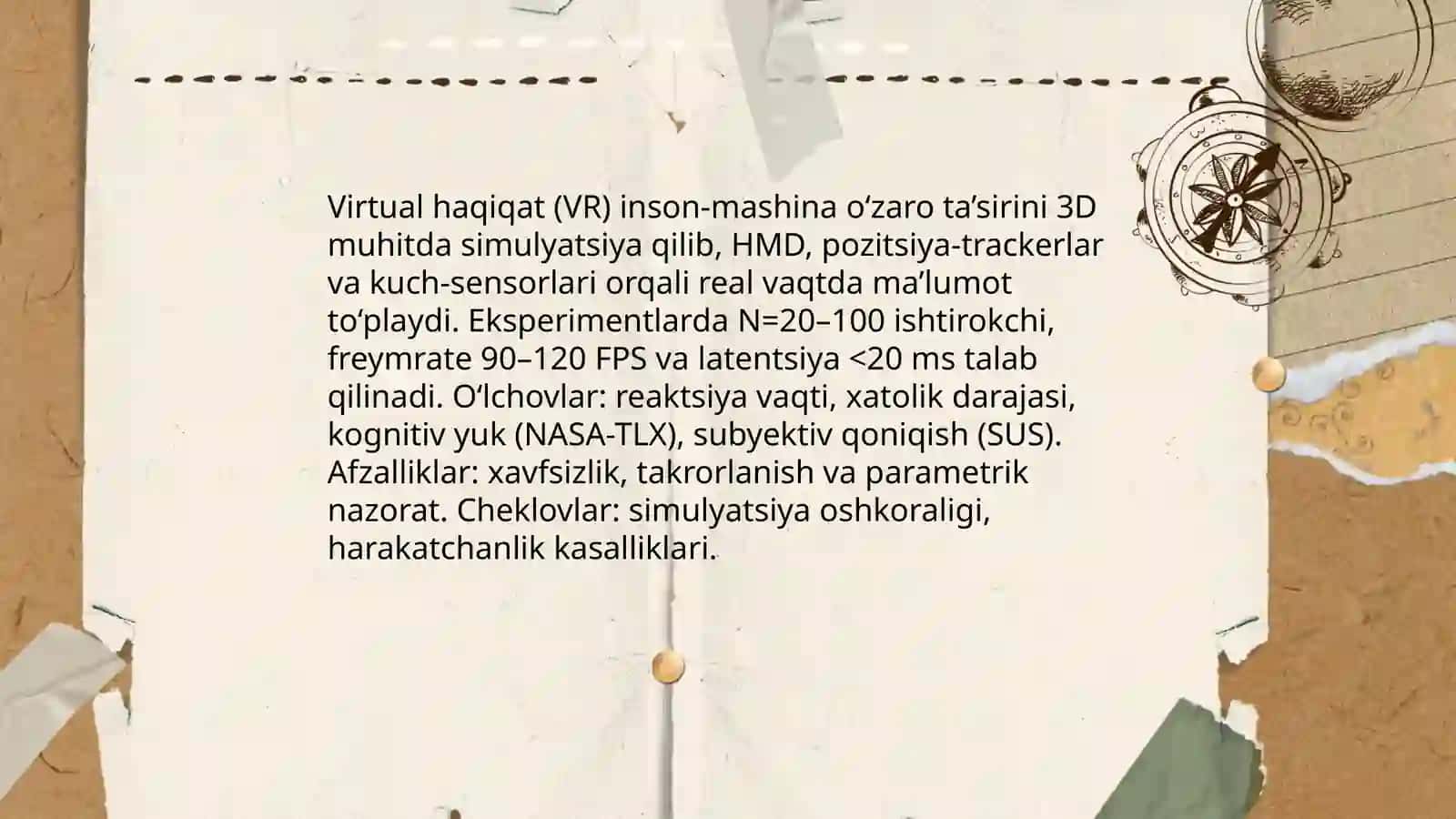 Muhandislik psixologiyasining simultatsiya usullari 4