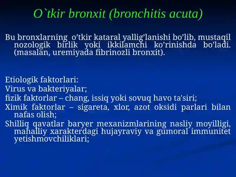 NAFAS A'ZOLARI KASALLIKLARI 4