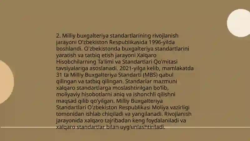 O‘zbekiston Respublikasida milliy buxgalteriya hisobi standartlari va uni amaliyotga tadbiq etish 4