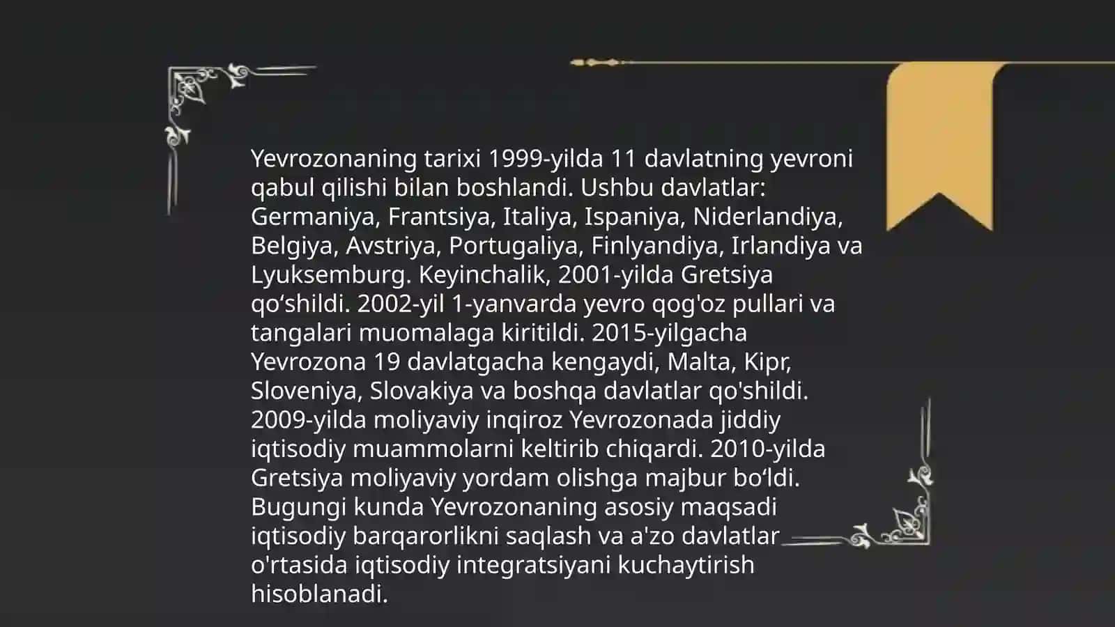Yevro shakillanishi 4