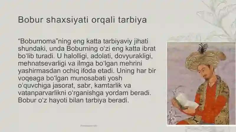 BOBUNOMA, UNING TARBIYAVIY AHAMIYATI 4