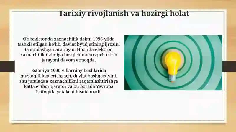 Raqamli gʻaznachilik Oʻzbekiston va Estoniya tajiribasi 4