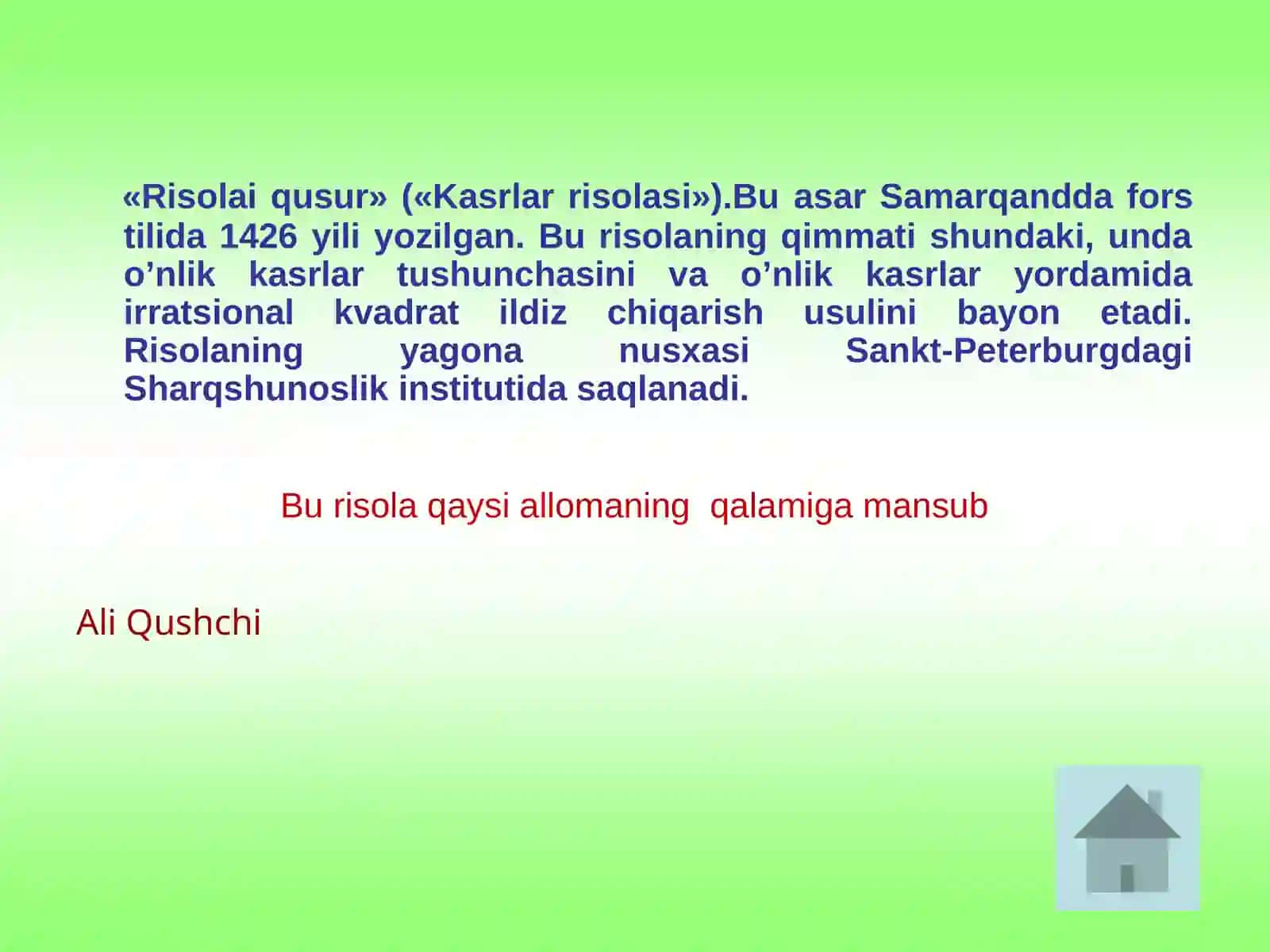 Bilimingni sinab ko’r 4
