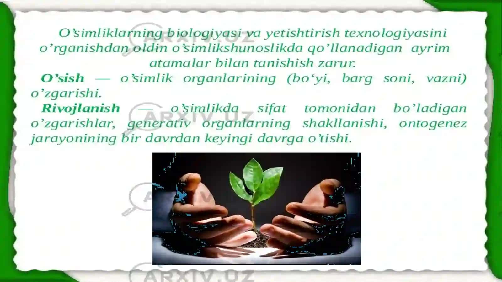 Biologiya Agrokimyo va agrotuproqshunoslik yo’nalishi 4
