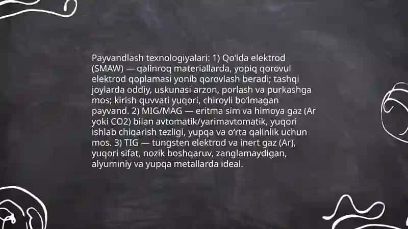 Metallar bilan ishlash 4