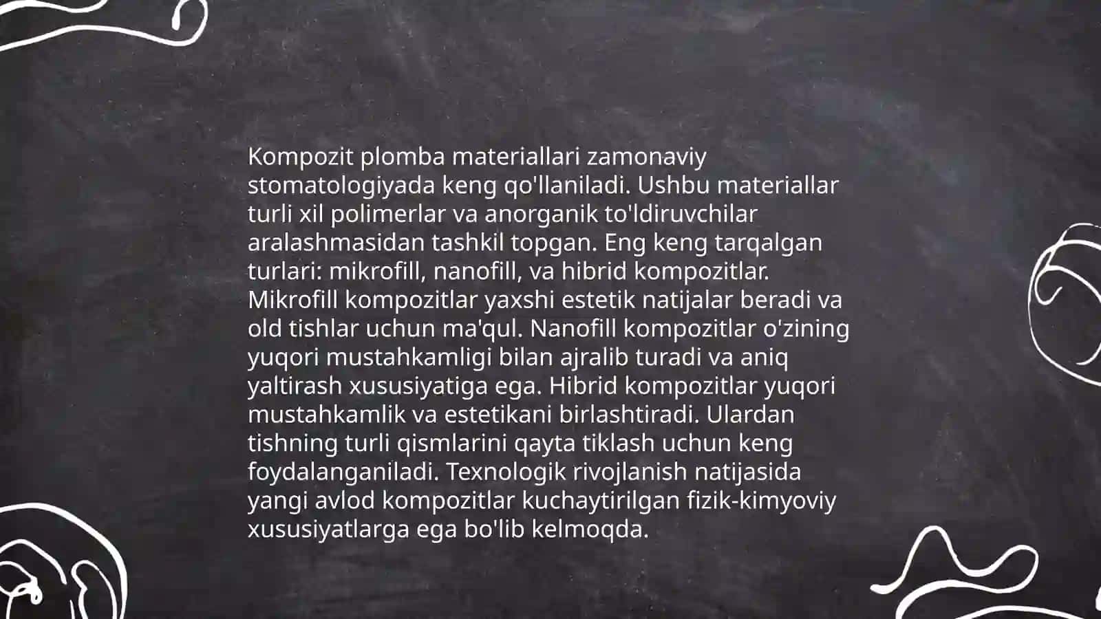 Kompozit plomba ashyolar haqida tushunchasi 4