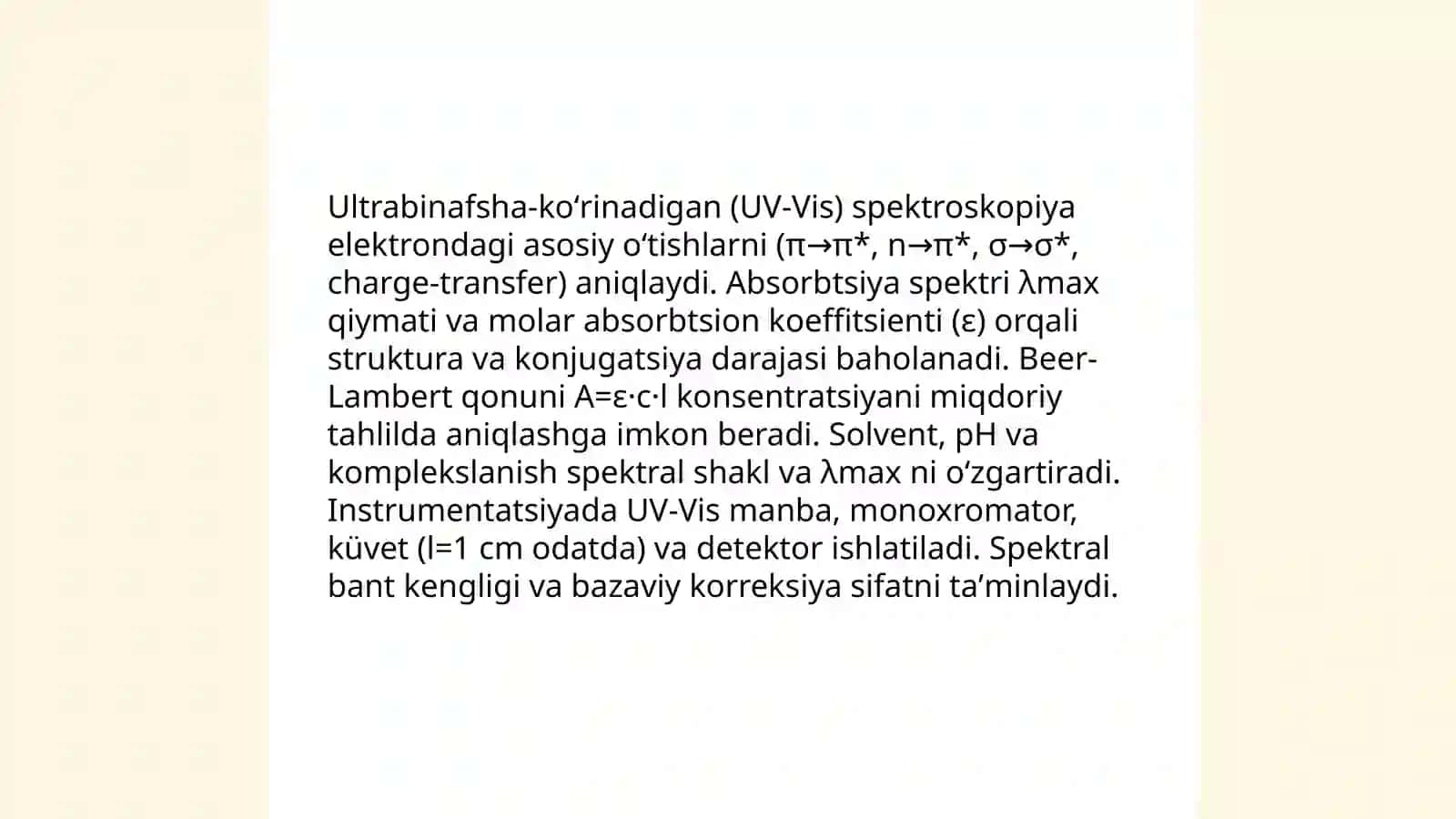 Moddalarning tuzilishini aniqlashning fizik-kimyoviy usullari 4