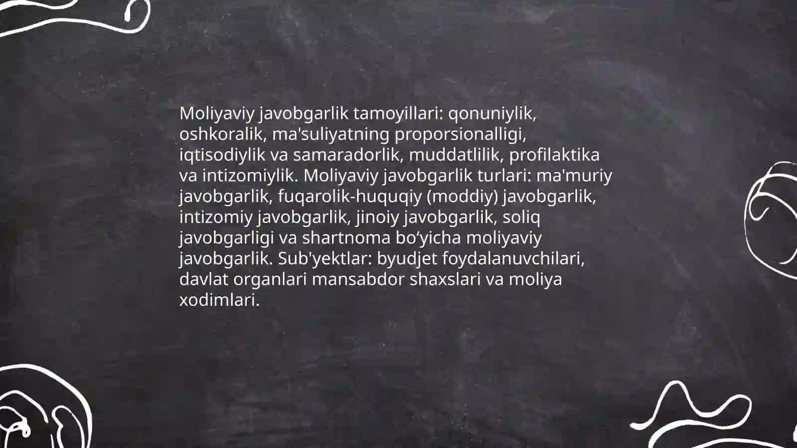 Byudjet intizomi va moliyaviy javobgarlik masalalari 4