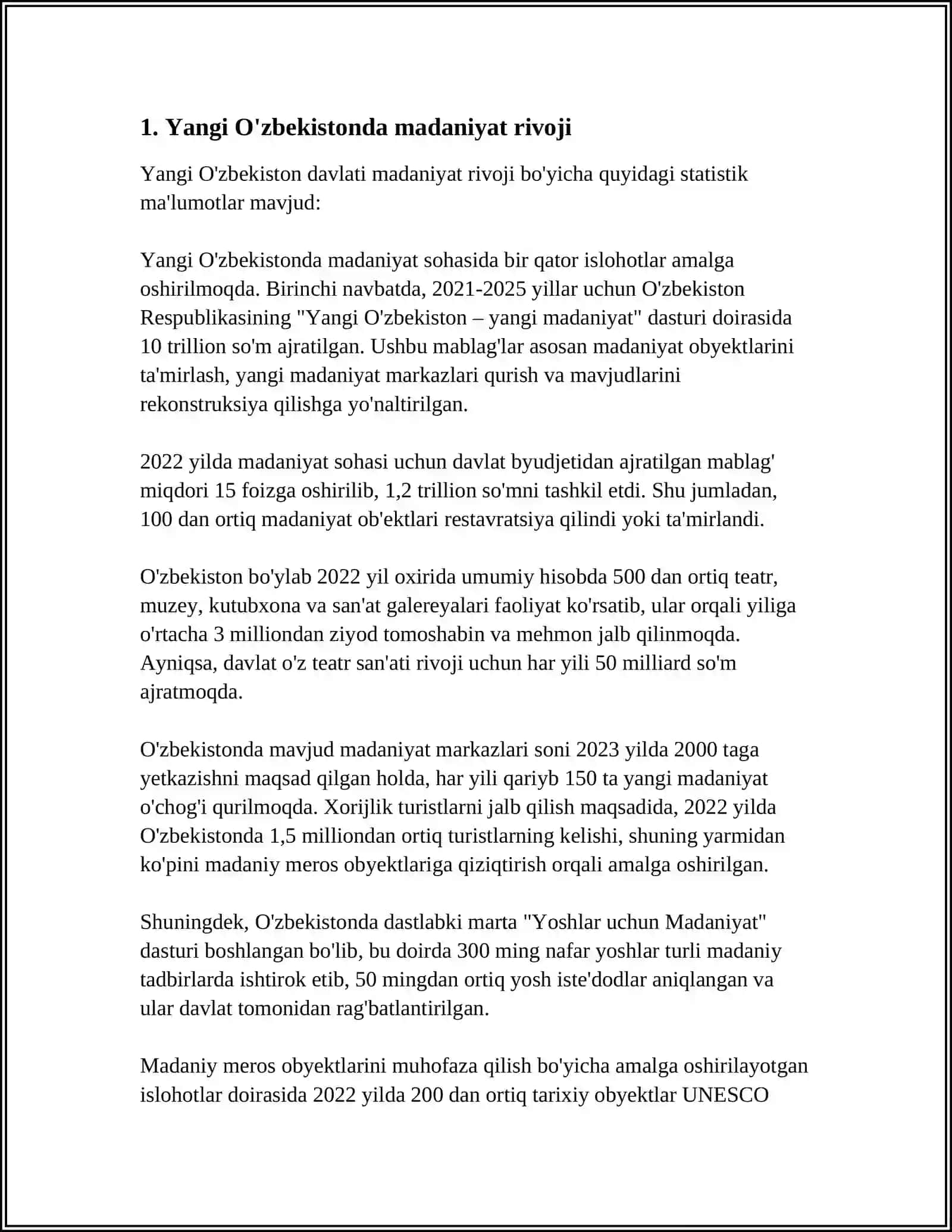 YANGI OZBEKISTONDA AMALGA OSHIRILAYOTGAN MANAVIY OZGARISHLAR 4