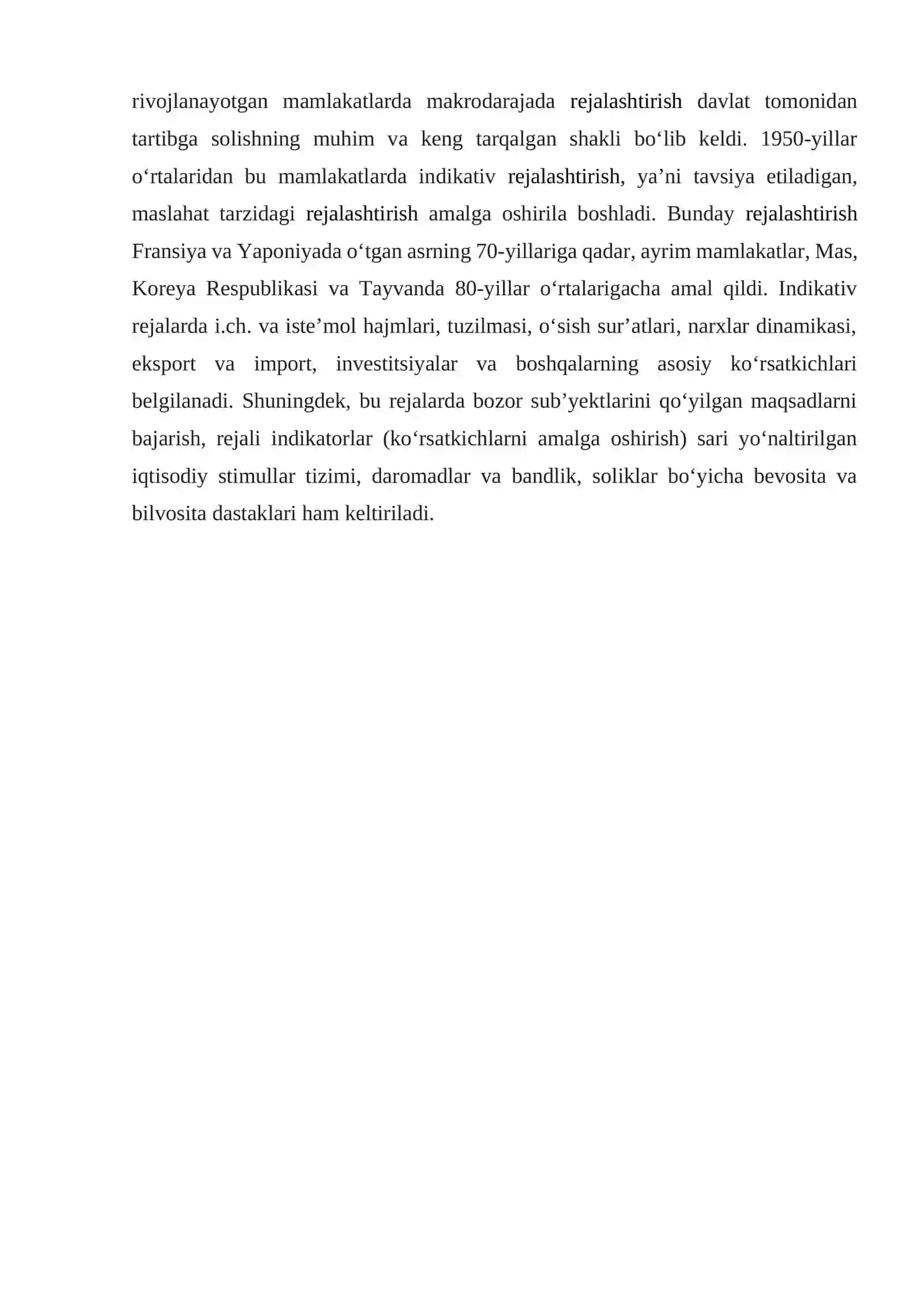 Rejalashtirishning samaradorligini oshirish omillari. 4