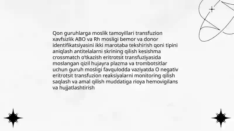 Qon guruxlari qon quyish 4