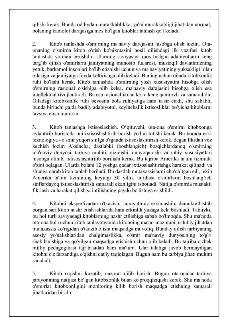 Yoshlarda kitob o‘qish madaniyatining maqsad va vazifalari 4