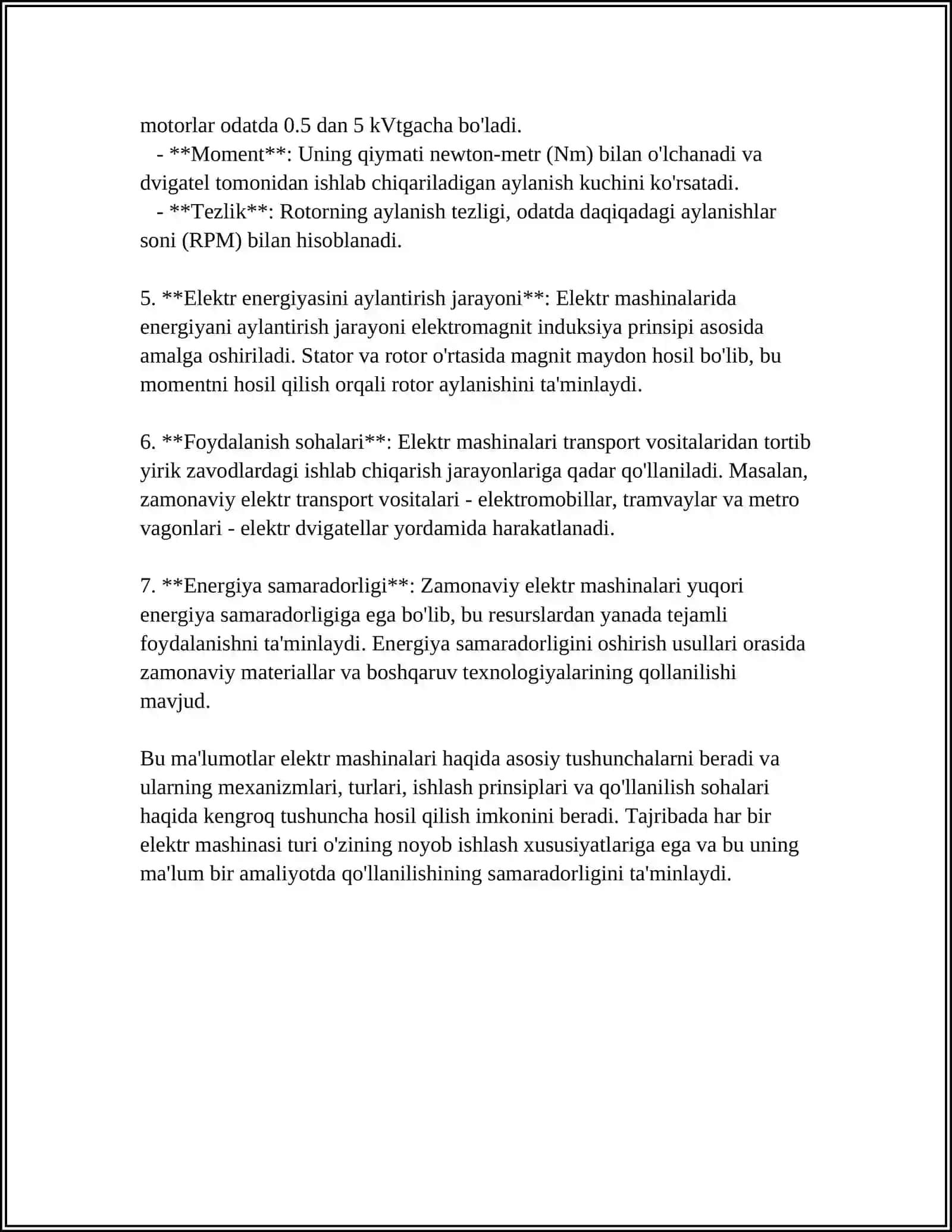 ELEKTR MASHINALI OʻZGARTIRGICHLAR 4