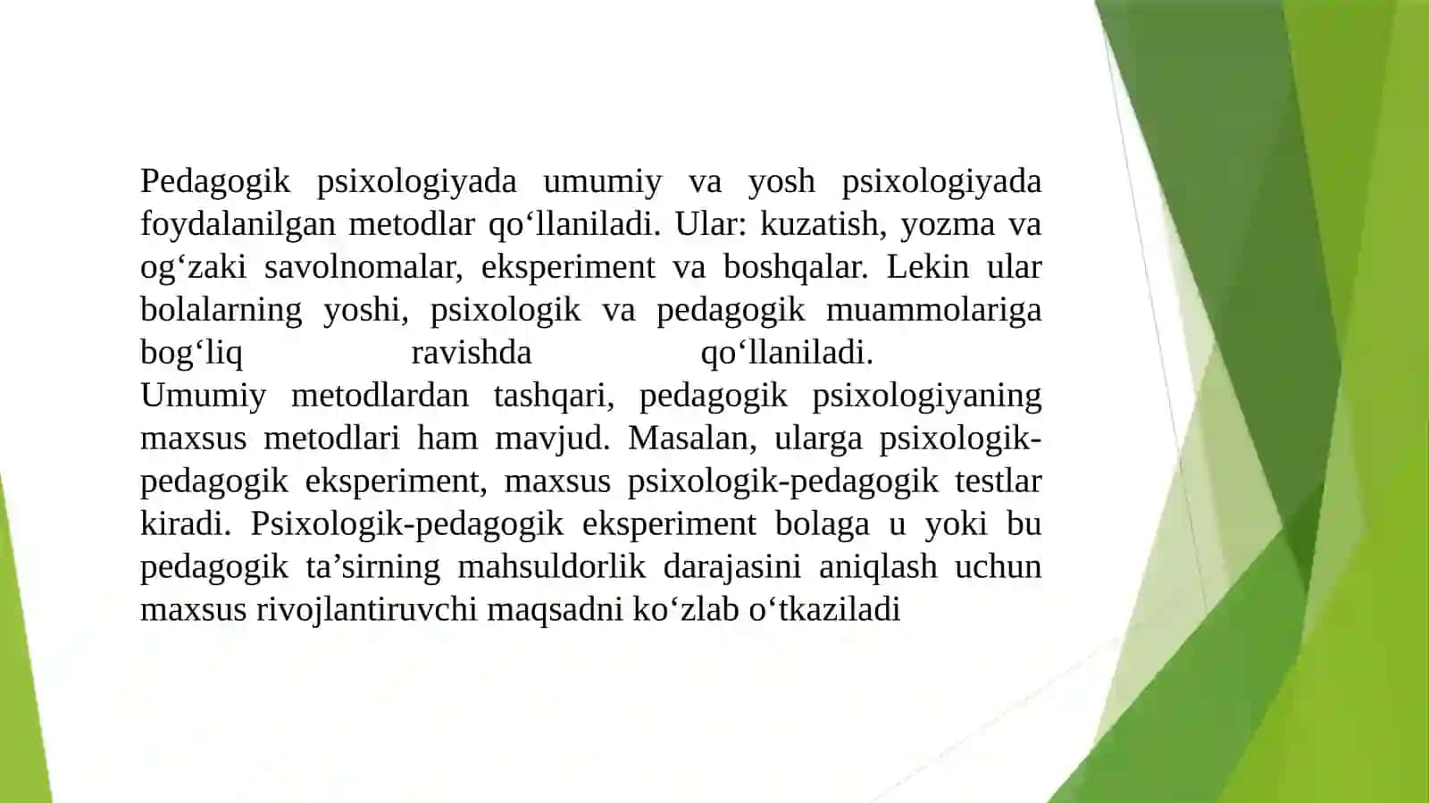 Pedagogik psixologiyada metodlardan foydlanish 4