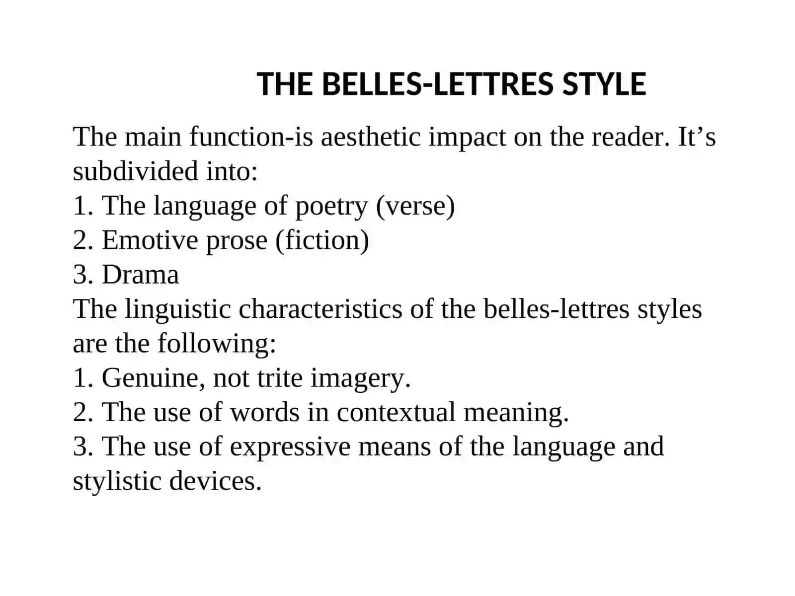 Functional styles. Types of functional styles in English 4
