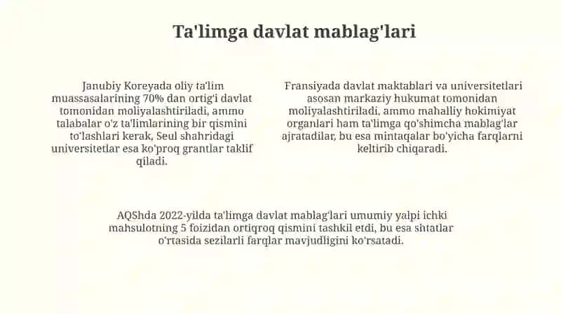 Kelajakdagi Tendentsiyalar va Islohotlar 4