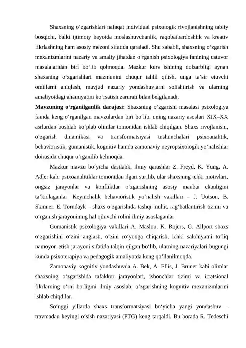 PSIXOLOGIYADA SHAXS VA UNING RIVOJLANISHI HAQIDAGI NAZARIY ASOSLAR 4