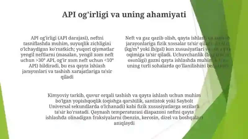 Neftvagazlarning kimyoviy tarkibi va fizik xossalari 4