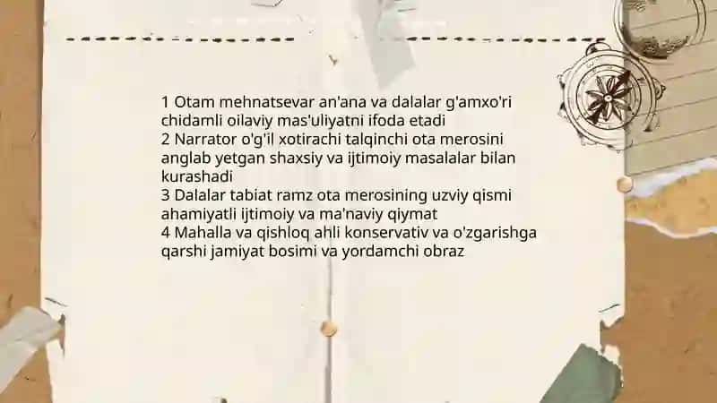 Otamdan qolgan dalalar 4