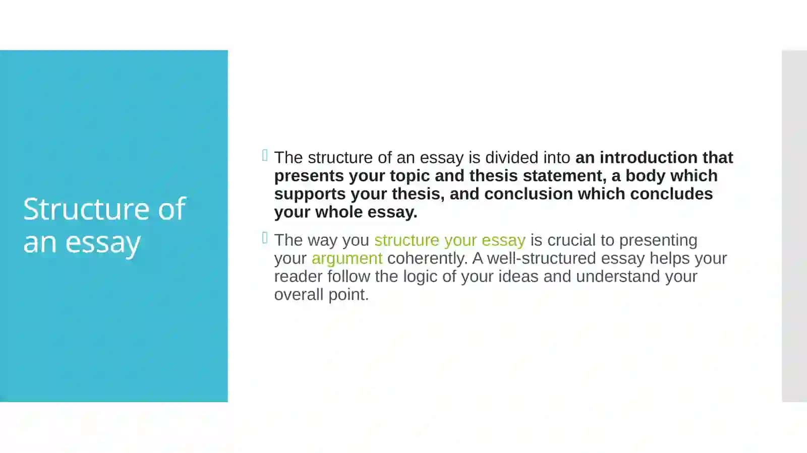 Essay structure 4