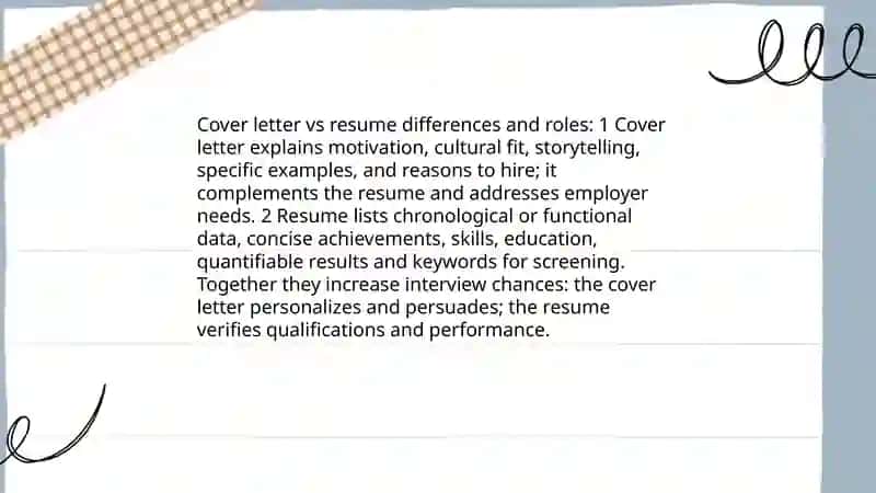 A cover letter 4