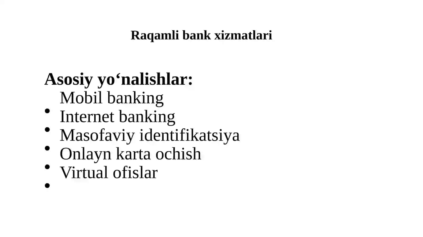 Tijorat banklarining yangi xizmat turlari 4