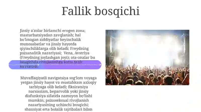 Freydning psixoseksual bosqichlari 4