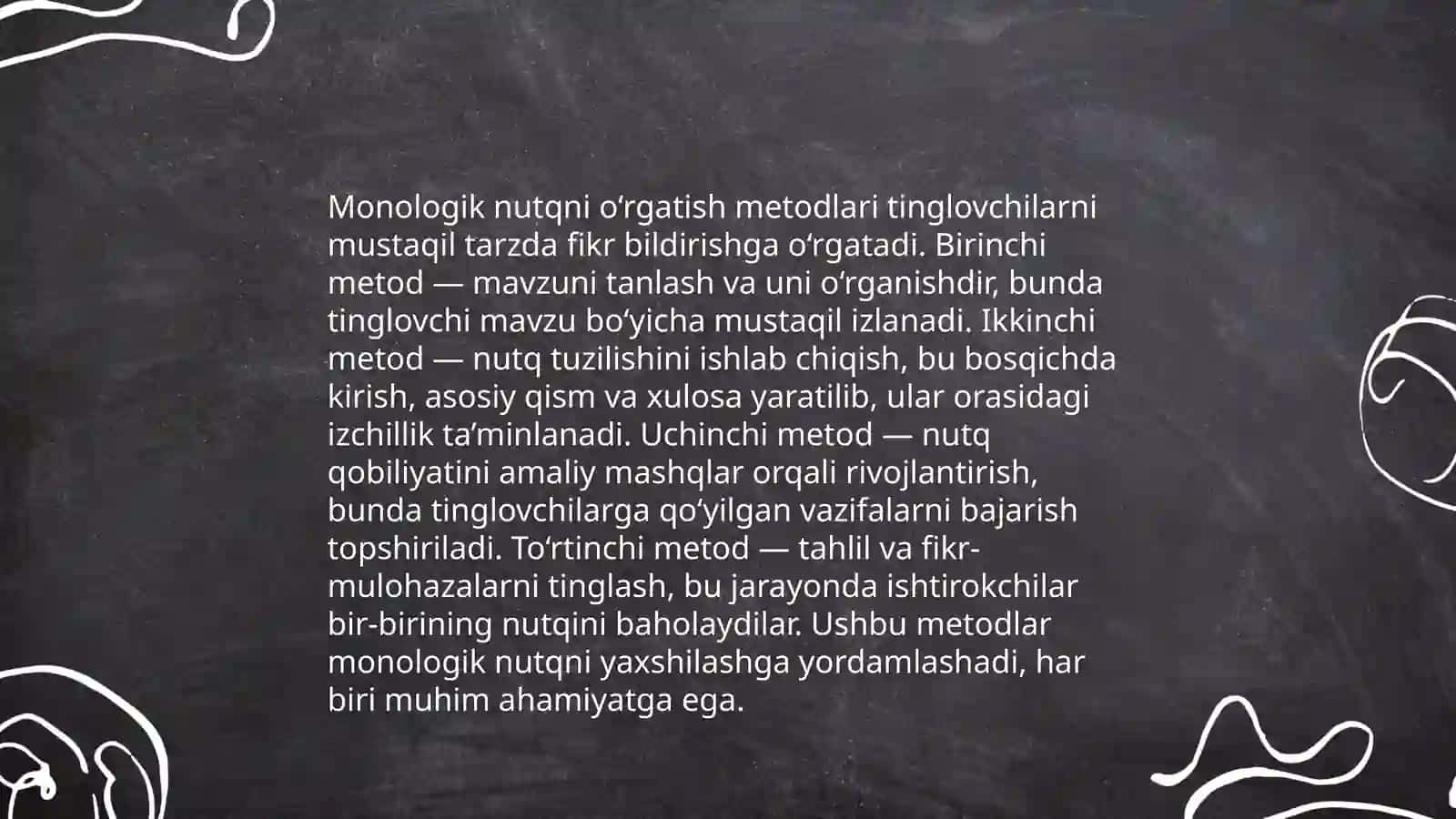 Turli yosh bosqichlarida monologik va dialogik nutqqa o‘rgatish ishining mazmuni va vazifalari 4
