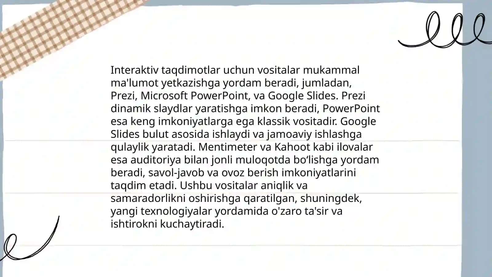 MS Power Pointda o'rgatuvchi-interaktiv taqdimotlar 4