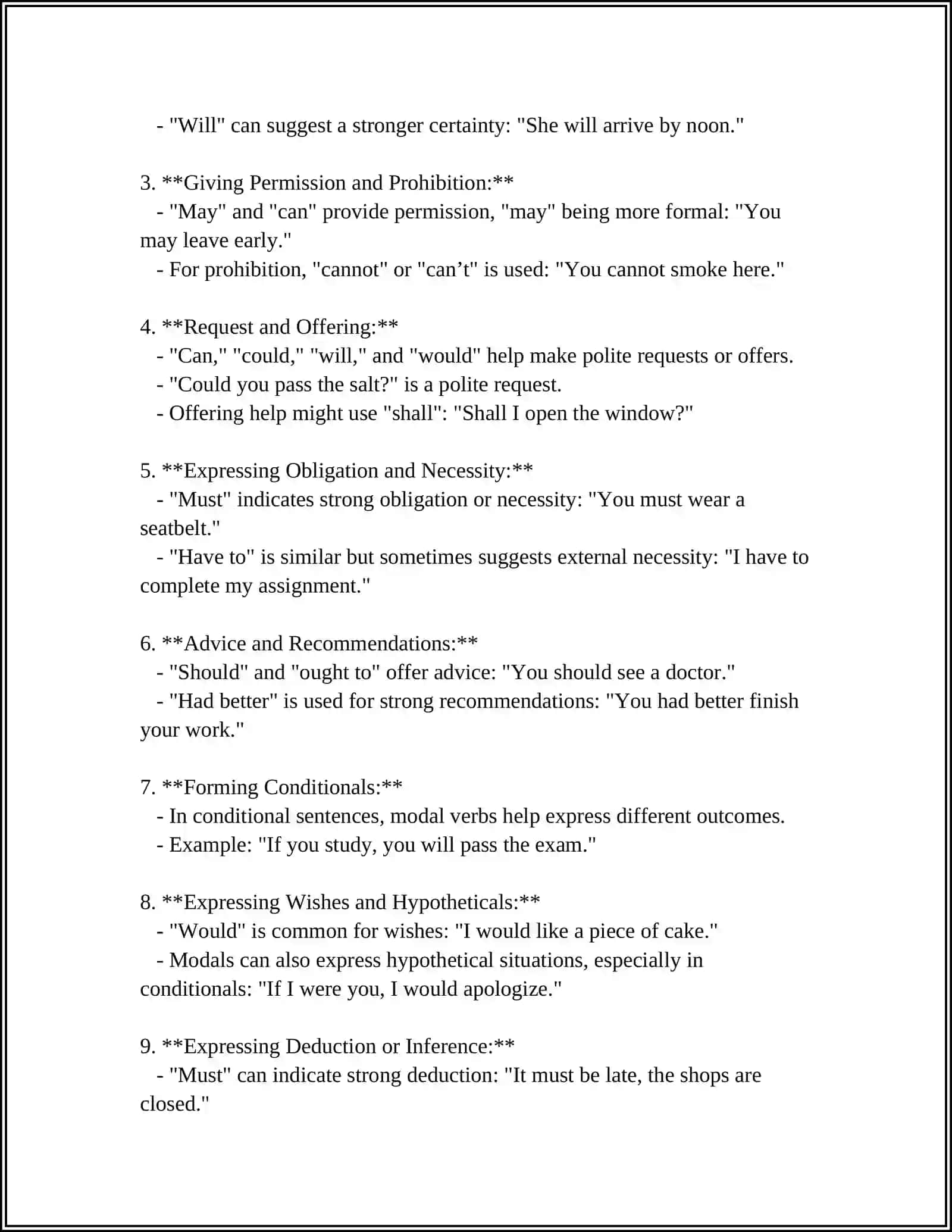 MUSTAQIL ISH - MODAL VERBS 4