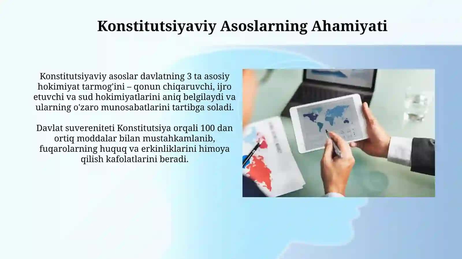 davlat suverintiti va uning konustitutsiyaviy asoslari. Multimediyali taqdimot tayyorlash 4