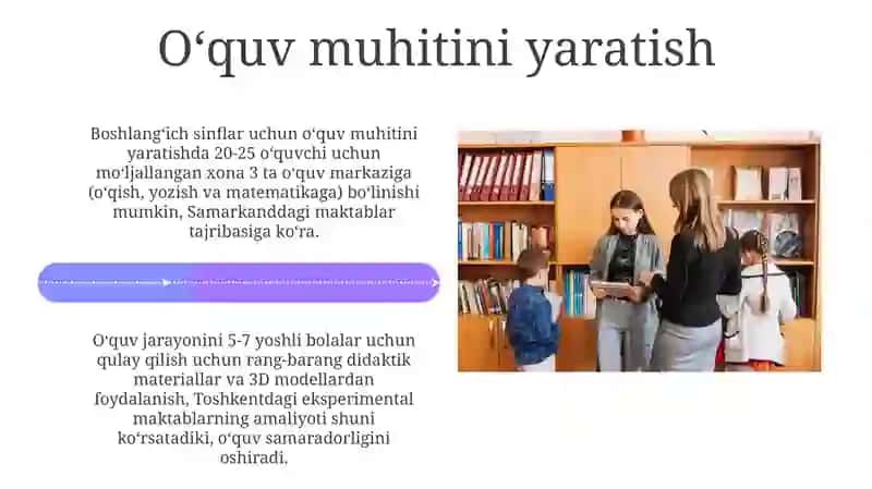 Boshlang'ich Sinflarda Tarbiya Darslarini Tashkil Etish 4