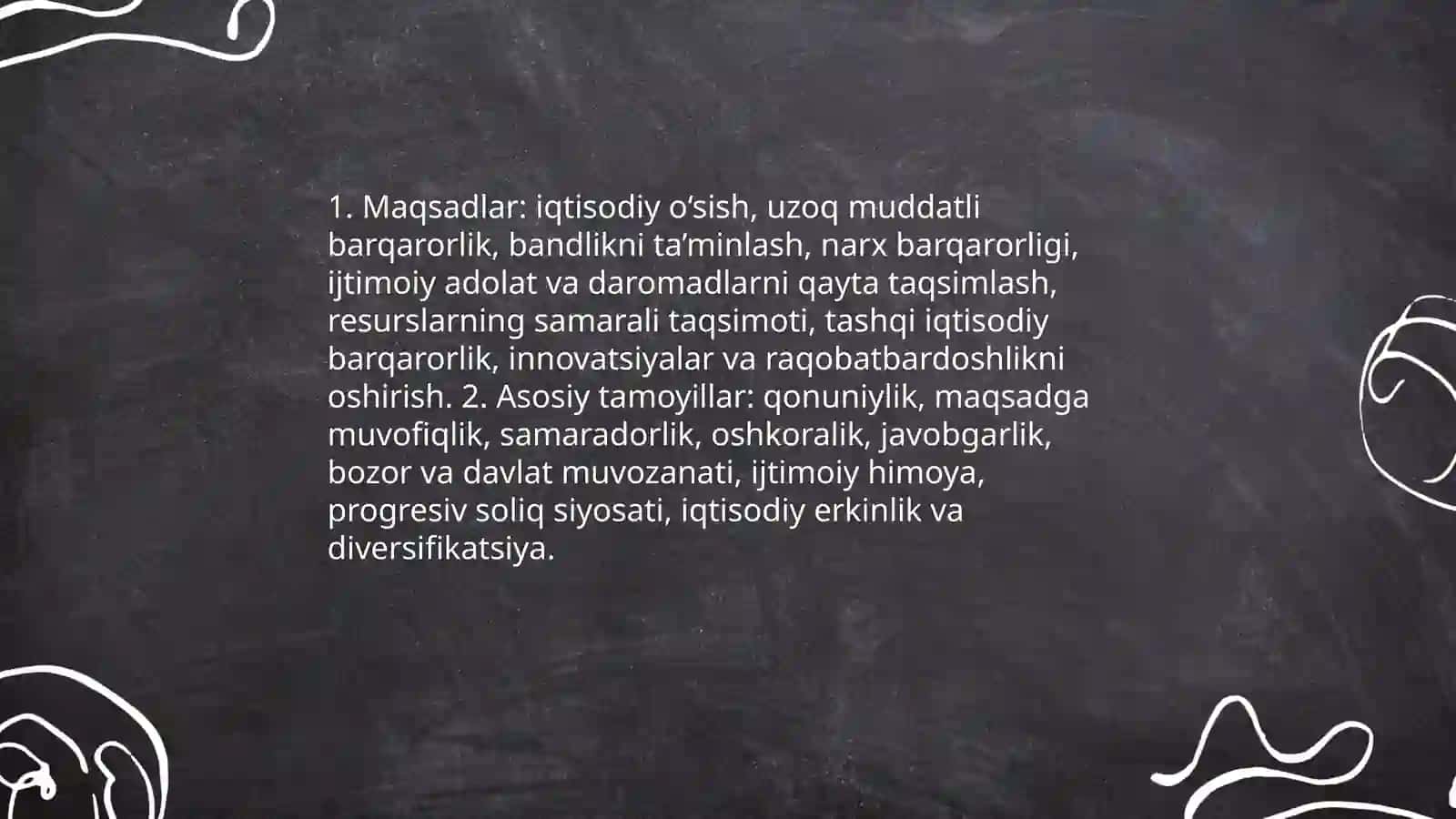 Davlatning iqtisodiyotdagi roli va iqtisodiy siyosatning asosiy yo'nalishlari 4