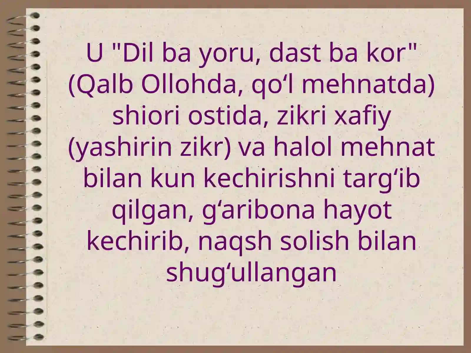 bahouddin naqishbandiy haqida 4
